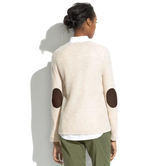 Madewell Sweaters - Madewell Elbow Patch Stadium Sweater